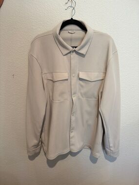 lululemon athletica Men's Lightweight Shirt Jacket in Off-White